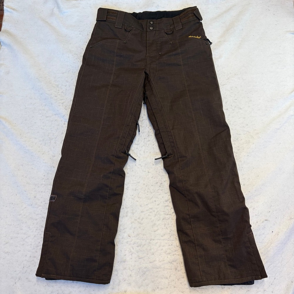 Billabong Sophie Insulated Snowboard Pants Women Medium Brown All Weather